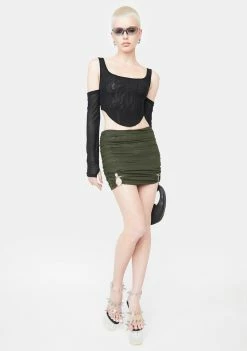 BY DYLN Flynn Ruched Skirt Bottoms