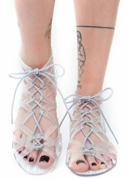 Dirty Laundry Loved Up Jelly Gladiator Sandals Flats