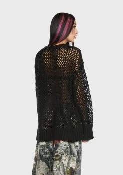 Basic Pleasure Mode Knit Sweaters Chain Mail Knit Jumper