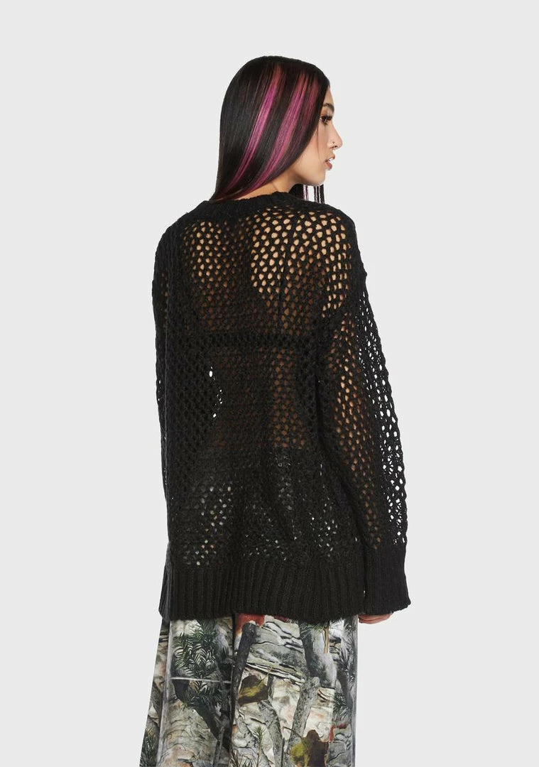 Basic Pleasure Mode Knit Sweaters Chain Mail Knit Jumper