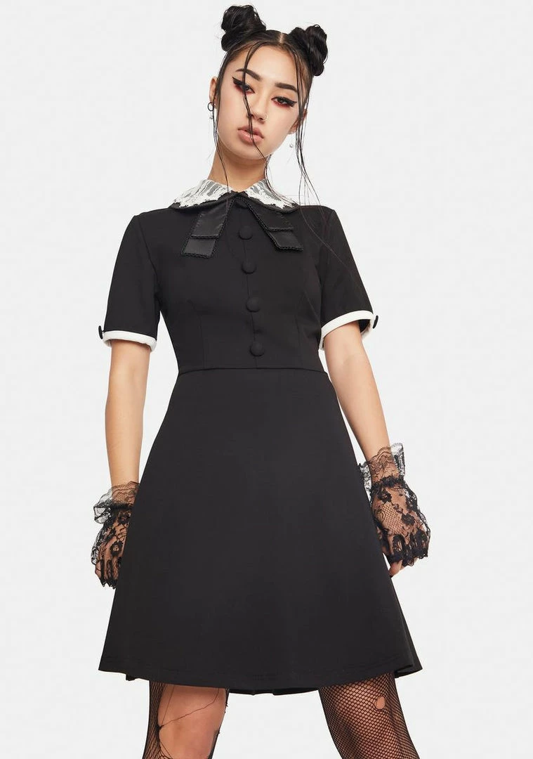 Jawbreaker Lace Collar Dress