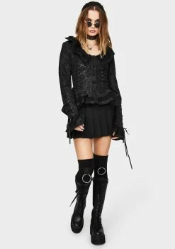 Jawbreaker Brocade Corset Jacket Outerwear