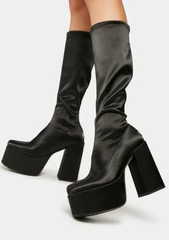NOKWOL Emmie Black Platform Boots