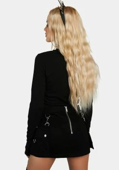 Jawbreaker Tops Night Rose Embroidered Top