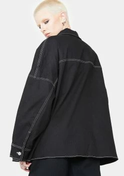 BY DYLN Cooper Denim Jacket Outerwear