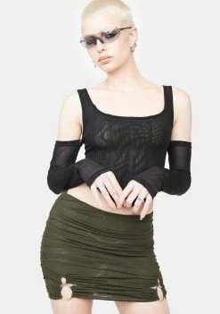 BY DYLN Flynn Ruched Skirt Bottoms