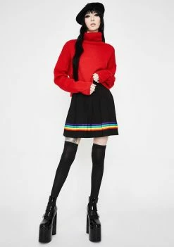 Jawbreaker Show Your Colours Pleated Skirt Bottoms