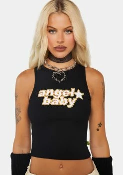Basic Pleasure Mode Angel Baby Tank Top Graphic Tank