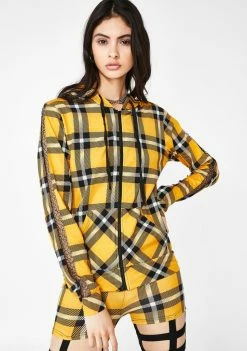 Jawbreaker Outerwear Most Disruptive Plaid Hoodie