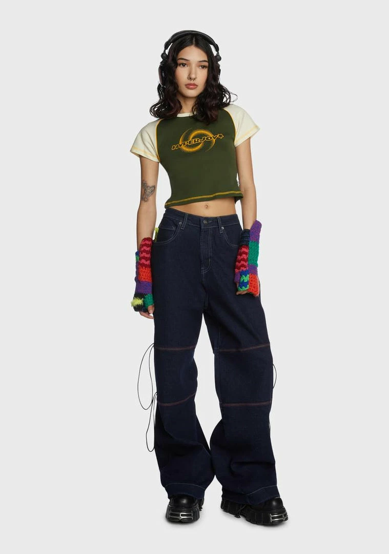 Basic Pleasure Mode Bella Cargo Jeans Bottoms