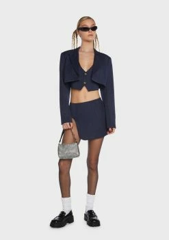 BY DYLN Zayne Pinstripe Vest