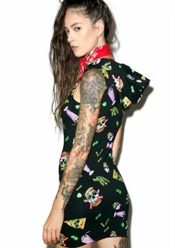 Jawbreaker Dresses Twisted Fast Food Bodycon Dress