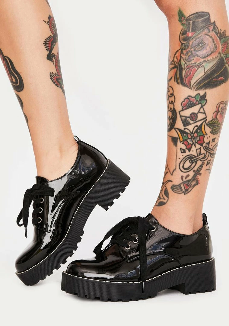 Best reviews of 🤩 Dirty Laundry 🥾 Boots & Booties Bad Gals Club Patent Oxfords ✔️ 1 Dirty Laundry Boots & Booties Bad Gals Club Patent Oxfords