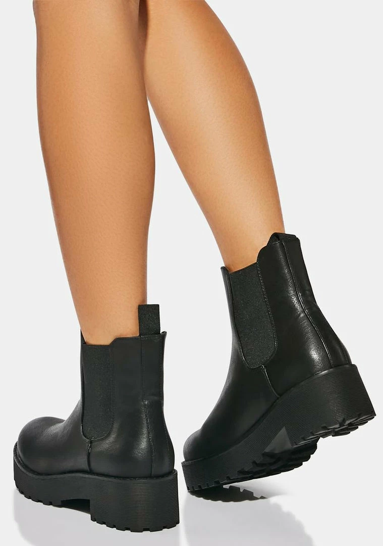 Dirty Laundry Maps Platform Chelsea Boots