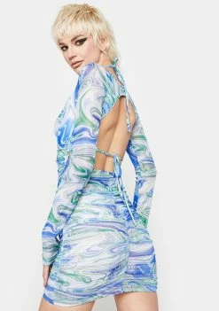 BY DYLN Blue Juna Dress Sundress