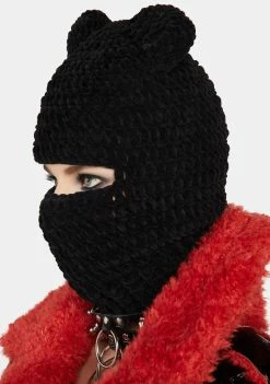 Basic Pleasure Mode Chenille Bear Balaclava