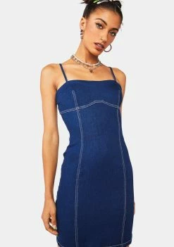 BY DYLN Cooper Denim Mini Dress Dresses