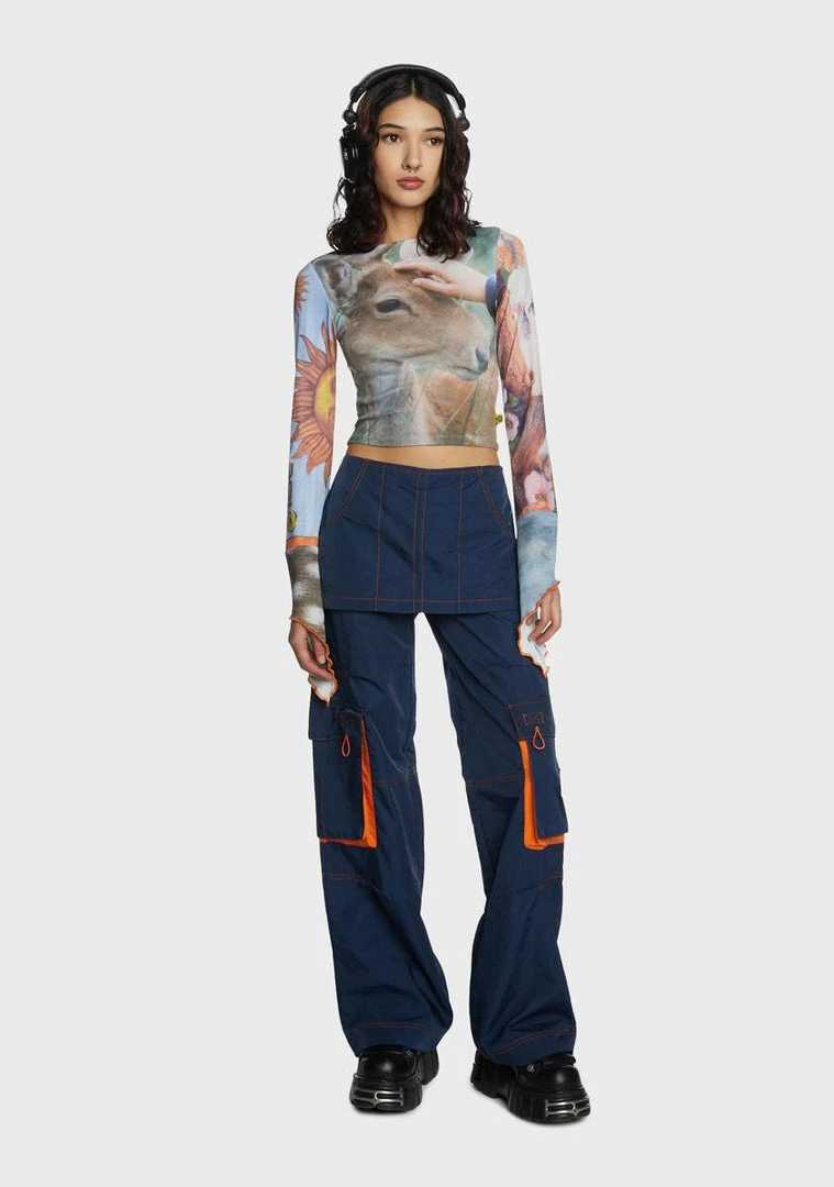 Basic Pleasure Mode Tops Wonderland Long Sleeve Top