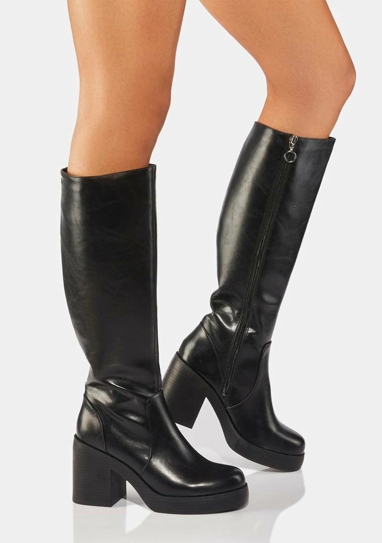 Dirty Laundry Go Girl Platform Knee High Boots