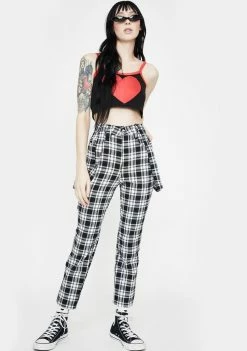 Jawbreaker Check The Boxes Skinny Trousers