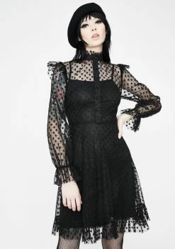 Jawbreaker Don't Mesh With My Heart Ruffled Dress