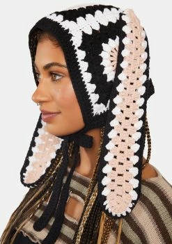 Basic Pleasure Mode Crochet Bunny Ears Trapper Hat