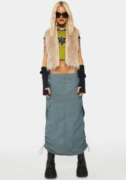 Basic Pleasure Mode Vests Yeti Faux Fur Gilet Vest