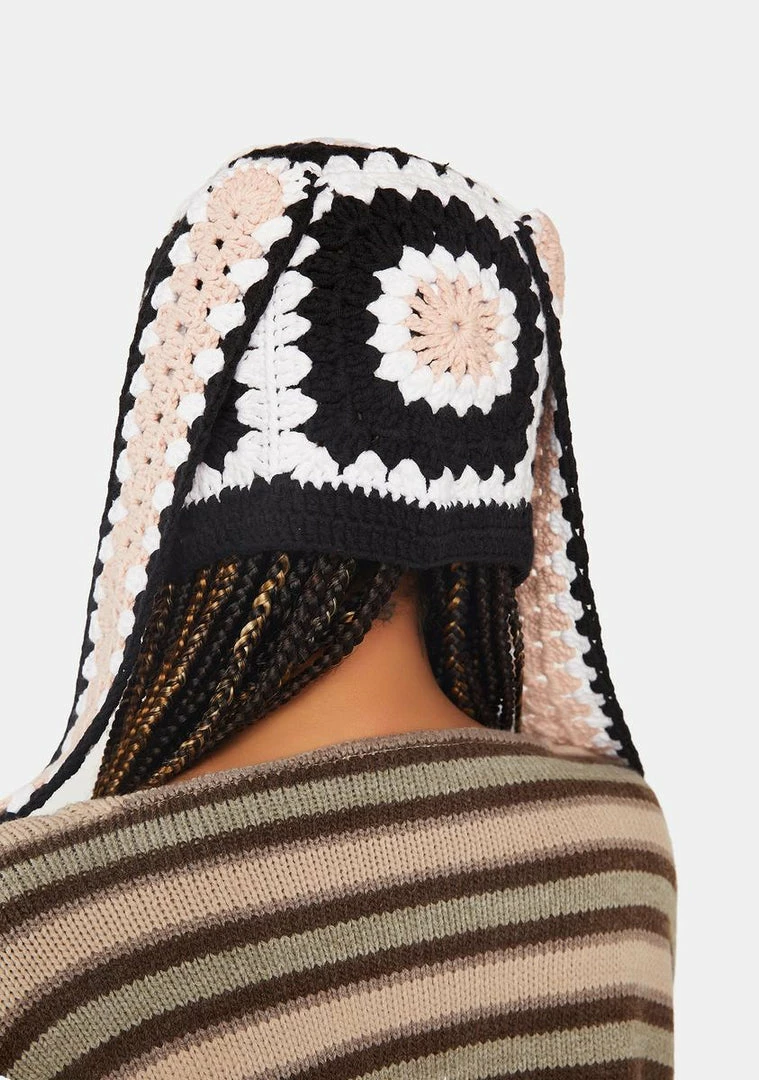 Basic Pleasure Mode Crochet Bunny Ears Trapper Hat