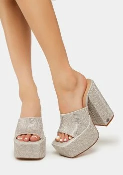 NOKWOL Tryx Rhinestone Platform Heels
