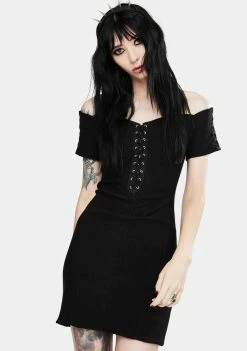 Jawbreaker Dresses Bengaline Lacing Mini Dress