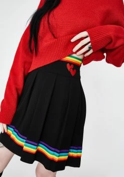 Jawbreaker Show Your Colours Pleated Skirt Bottoms