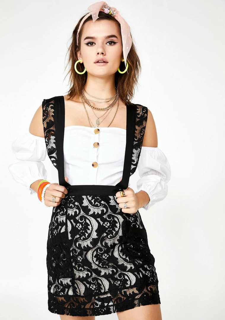 Jawbreaker Love Eclipse Suspender Skirt