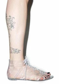 Dirty Laundry Loved Up Jelly Gladiator Sandals Flats