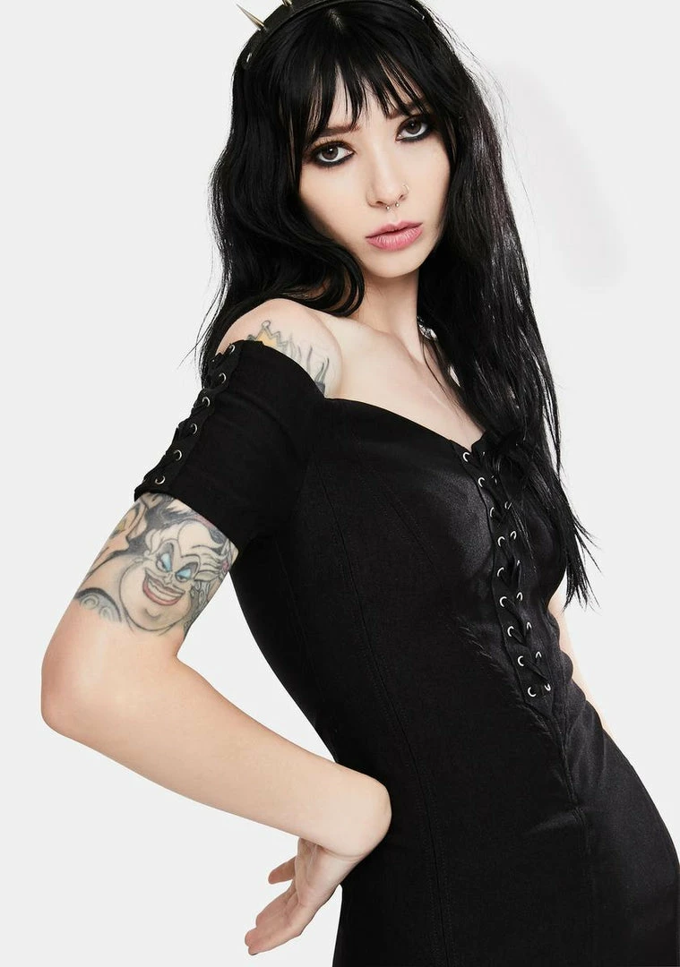 Jawbreaker Dresses Bengaline Lacing Mini Dress