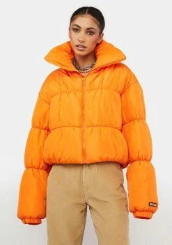 BY DYLN Oxford Puffer Jacket