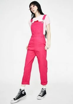 Jawbreaker Candy Rolled Cuff Overalls