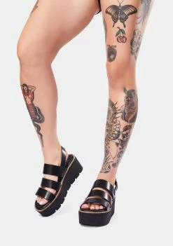 Dirty Laundry Night Pendulum Sandals Platforms