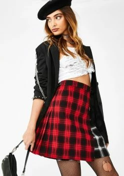 Jawbreaker Bottoms Two Tone Kilt Mini Skirt