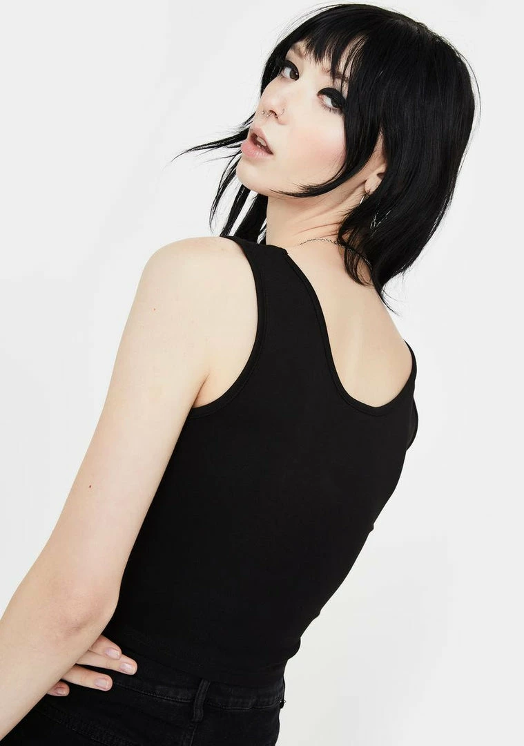 Jawbreaker Anarchy Studded Crop Tank Tops