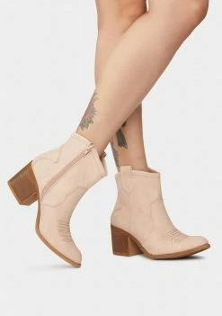 Dirty Laundry Blush Unite Cowboy Boots Boots & Booties