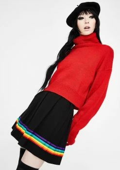 Jawbreaker Show Your Colours Pleated Skirt Bottoms