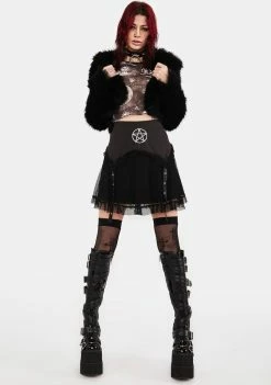 Jawbreaker Pentagram Mini Skirt