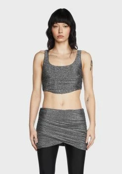 BY DYLN Ivy Ruched Mini Skirt