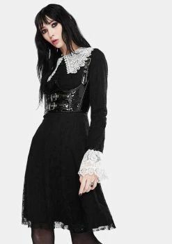 Jawbreaker Black Weird Sisters Lace Fit And Flare Dress Dresses