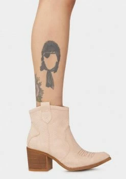 Dirty Laundry Blush Unite Cowboy Boots Boots & Booties