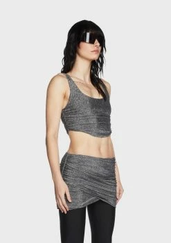 BY DYLN Ivy Cropped Corset Corset Top