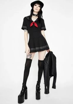 Jawbreaker Bottoms Sailor Goth Mini Skirt