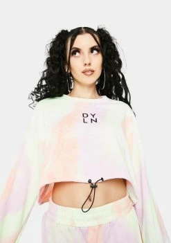 BY DYLN Ollie Cropped Sweater Tops