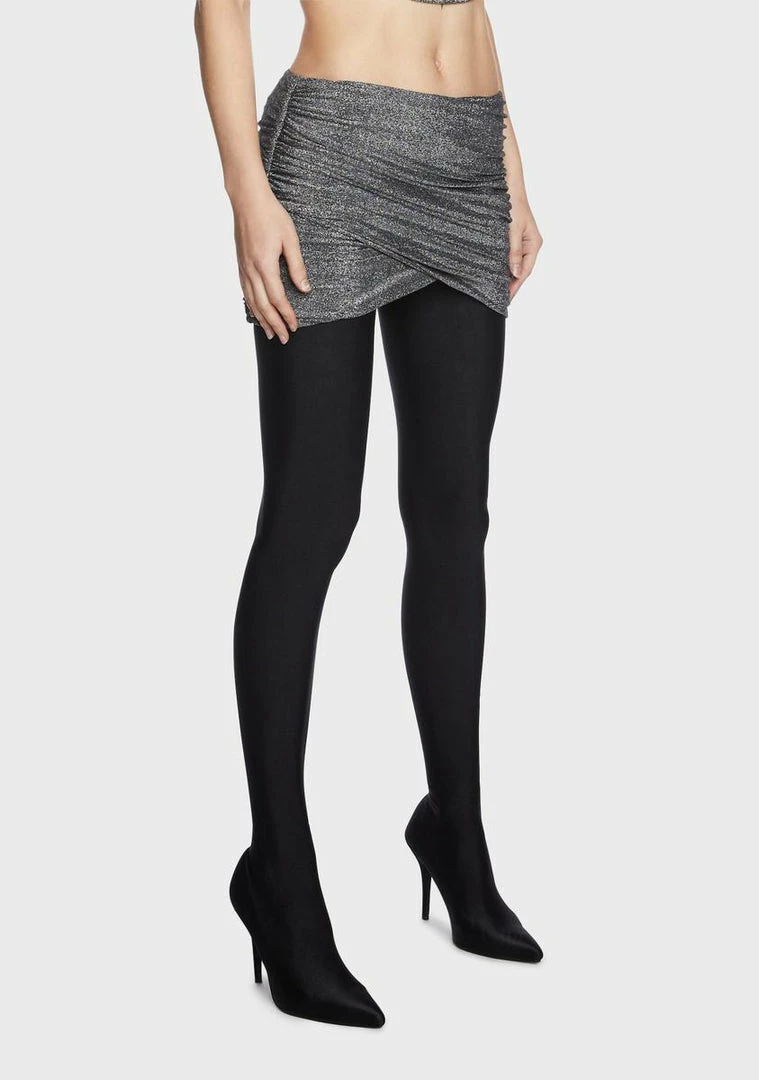 BY DYLN Ivy Ruched Mini Skirt