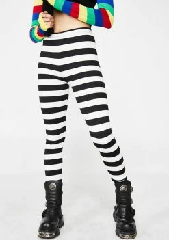 Jawbreaker Recently Deceased Stripe Leggings Bottoms